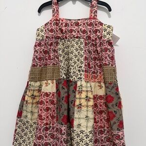 Sea New York Patchwork Floral Dress - Pink and Cream